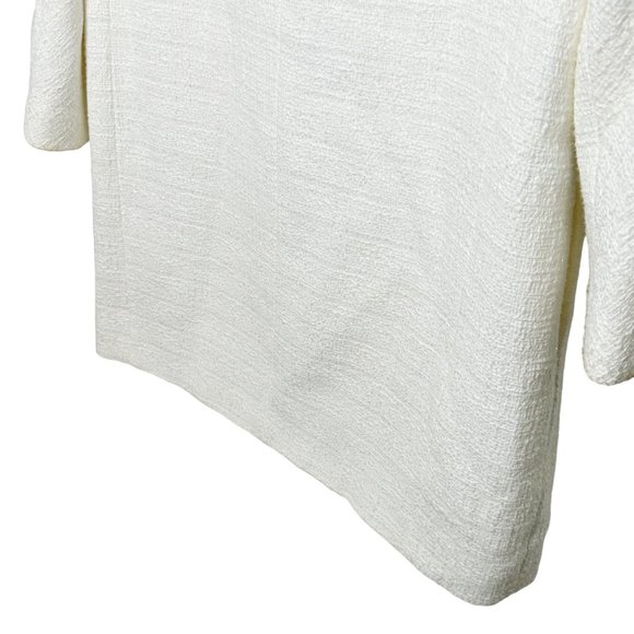 Kate Spade New York Women's Size 2 White Dorothy Bow Front Tweed Jacket - Picture 11 of 12